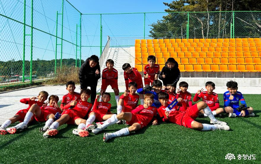 2023 충남학생체육대회에서 우승한 계성초 축구부 선수들. 