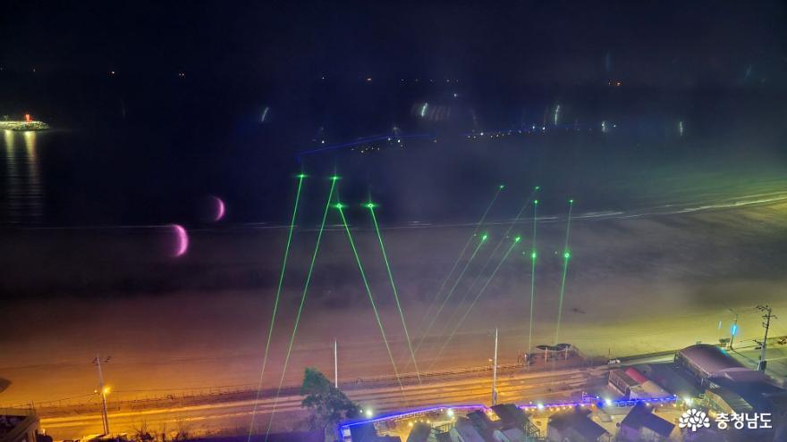 태안 만리포전망타워 아름다운 360도 뷰와 야경 사진