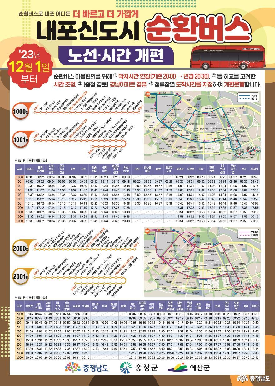 Circular Bus Service Revision Poster