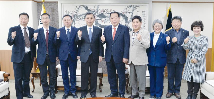 중국 후베이성 인민대표대회와 협력관계 구축