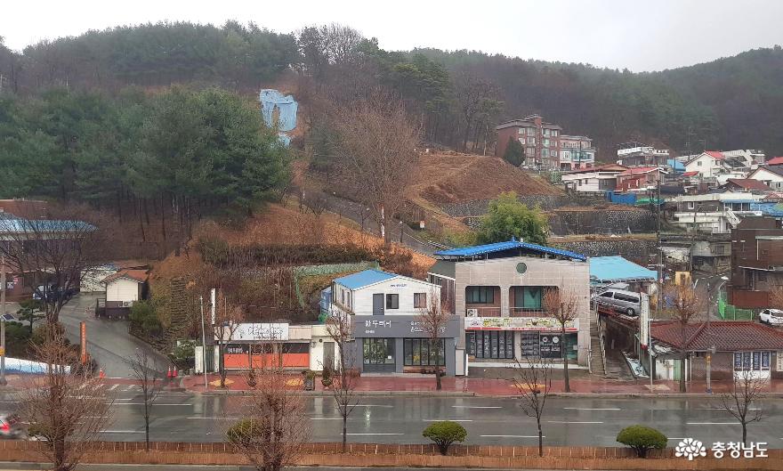 옥룡어울림센터  3층에서 본 옥룡정수장 일원