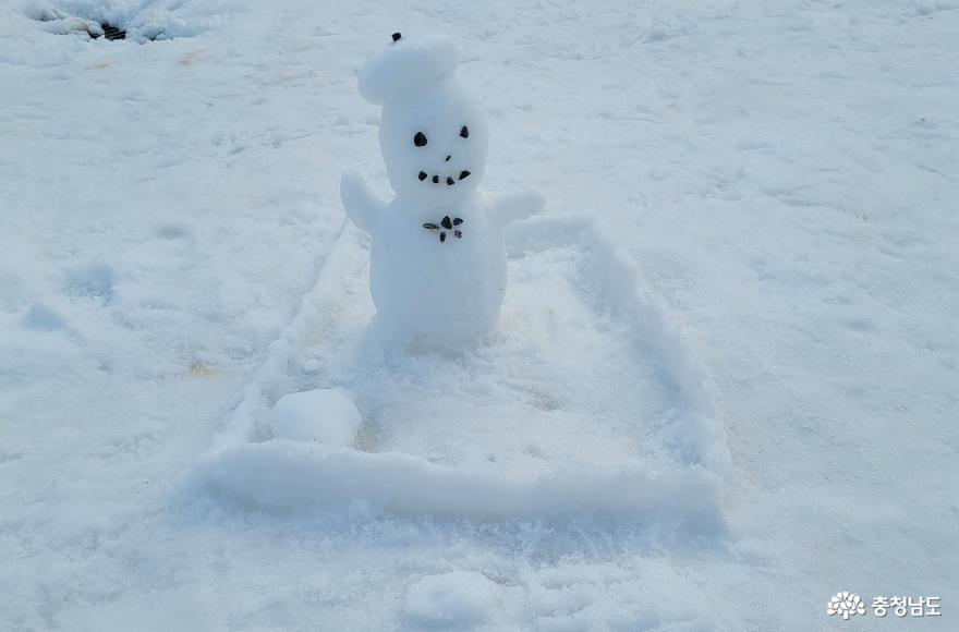 칠갑산 얼음분수축제 눈사람2
