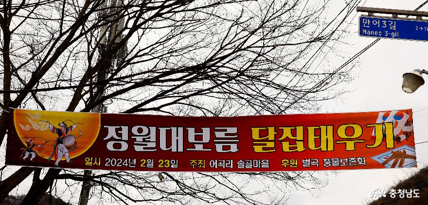 甲辰年(2024년) 정월대보름 논산지역 당산제, 달집태우기, 윷놀이 이야기 사진