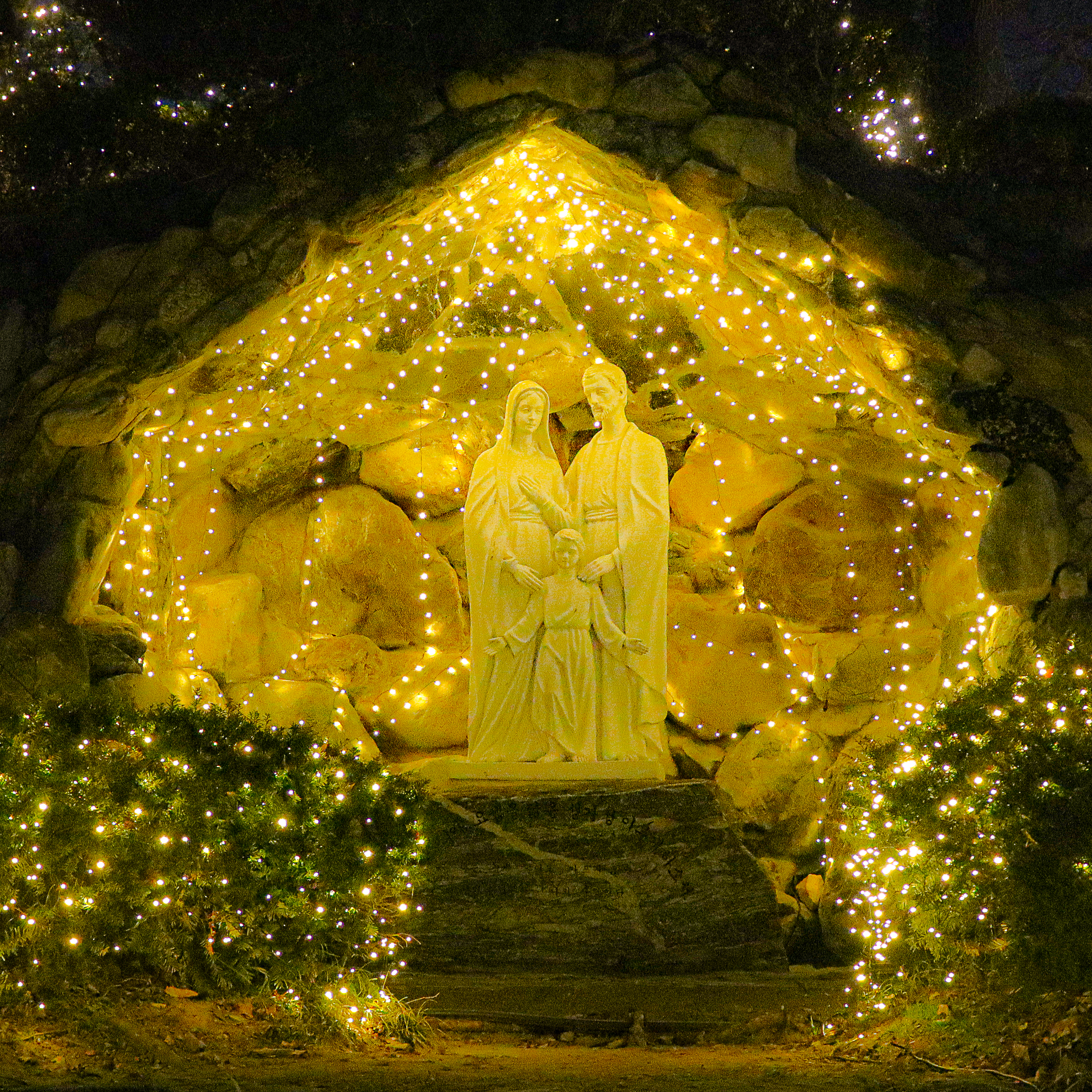 아산 공세리성당 12월 야경, 100년 넘은 크리스마스 명소의 모습