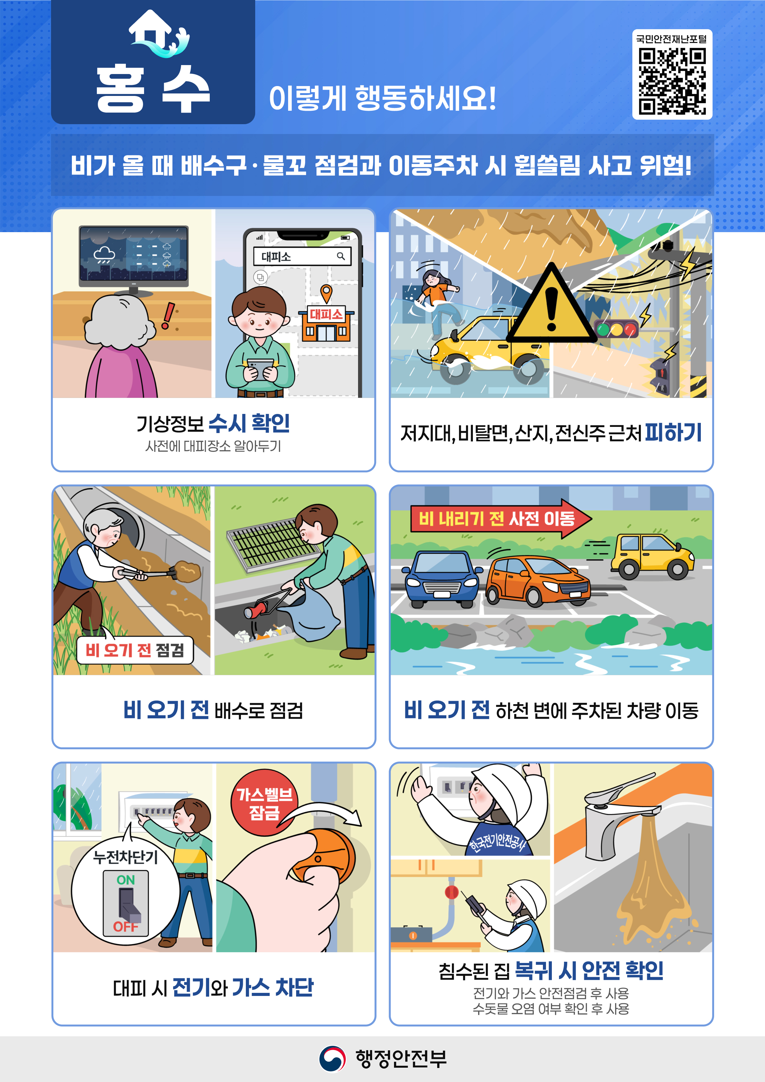 [여름철 풍수해 국민행동요령] 홍수 관련사진 1