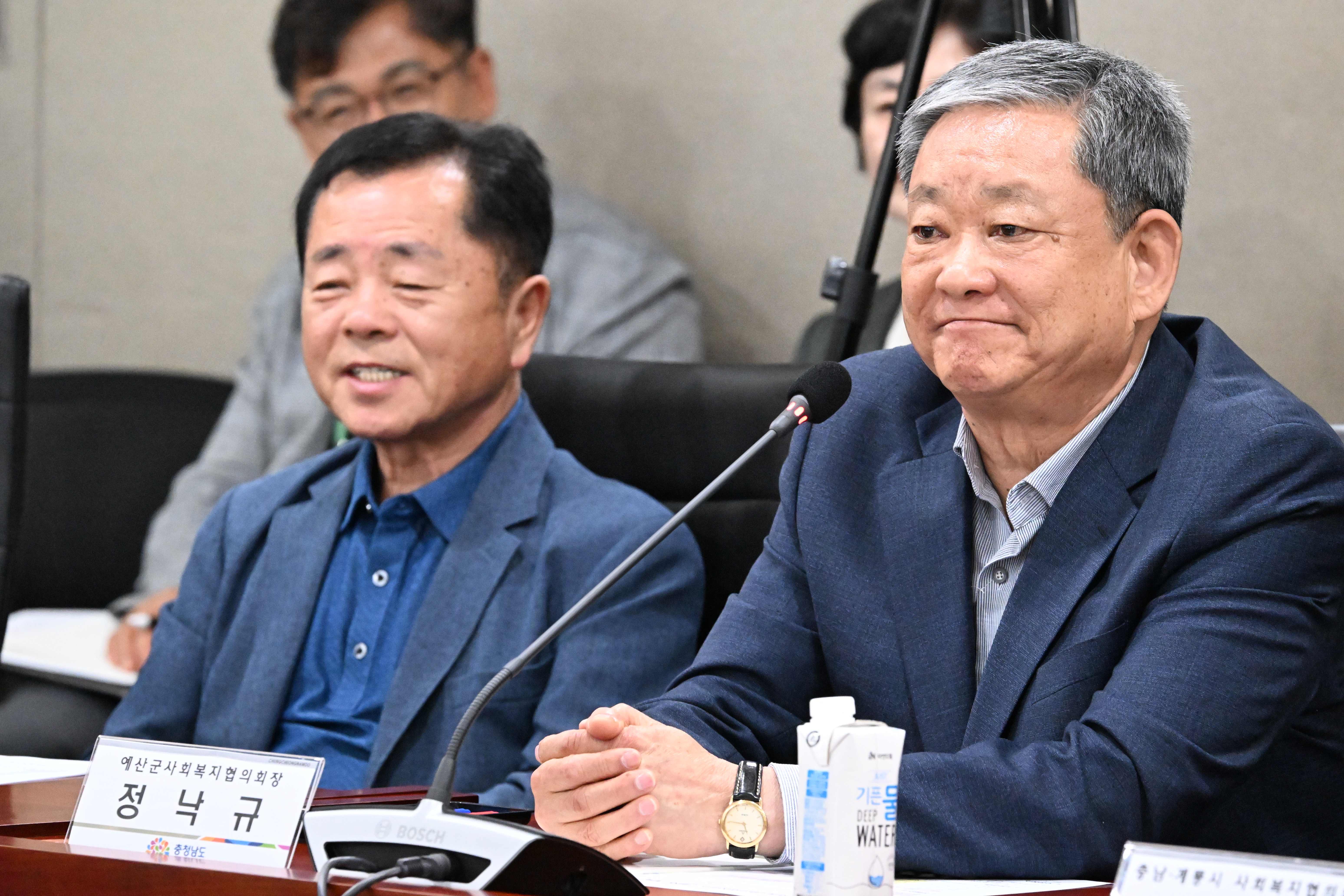 김태흠 도지사는 12일 도청 상황실에서 열린 '충남 시군사회복지협의회 회장단 간담회'를 주재했다. 관련사진 5