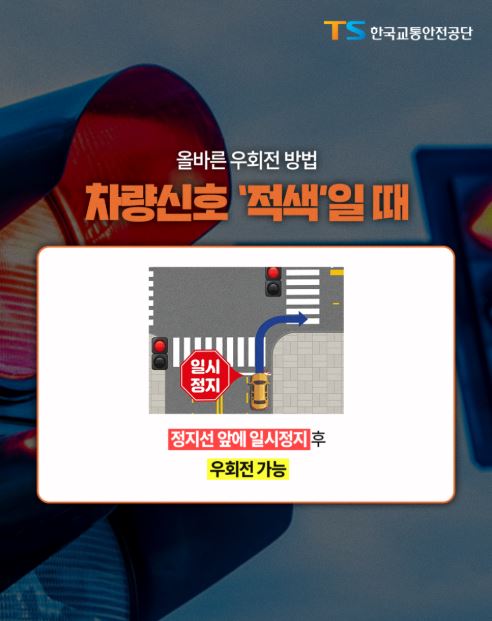 경찰청에서 우회전 통행방법 위반에 대한 집중 단속을 실시하고 있습니다. 관련사진 4