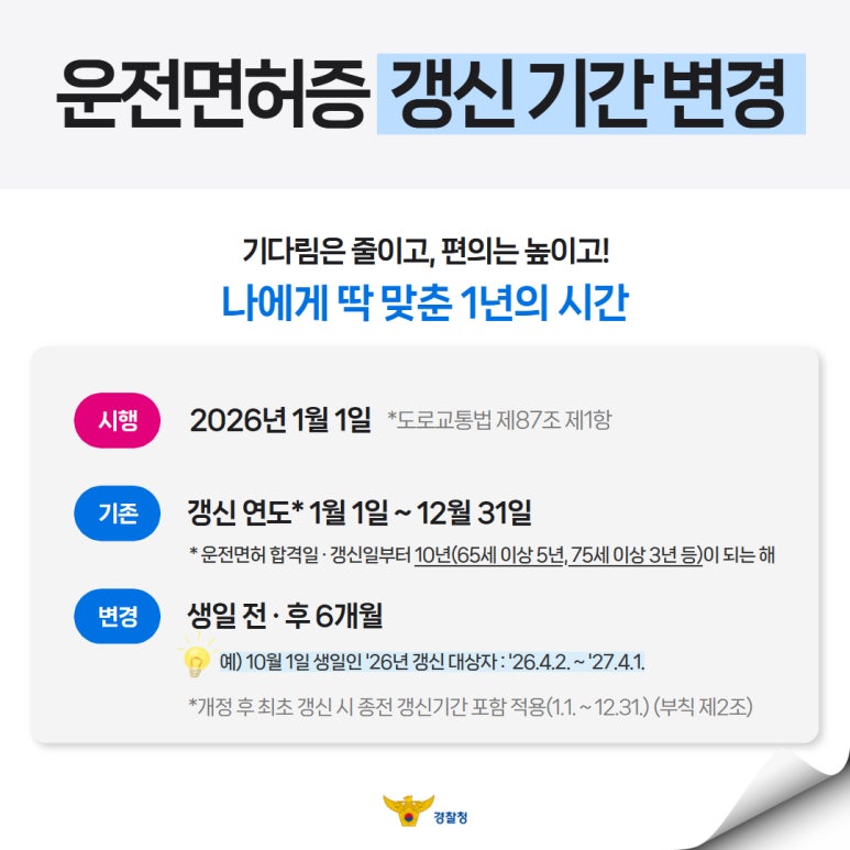 운전면허증 갱신하시나요? 주목해주세요! 관련사진 2