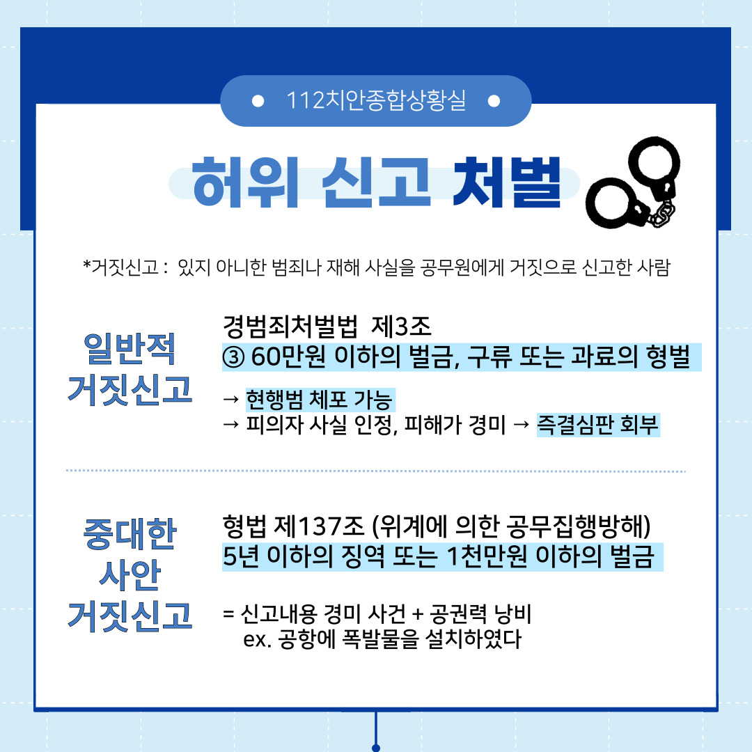 112치안종합상황실 홍보 카드뉴스(청년서포터즈 호서대 홍보팀 제작) 관련사진 6