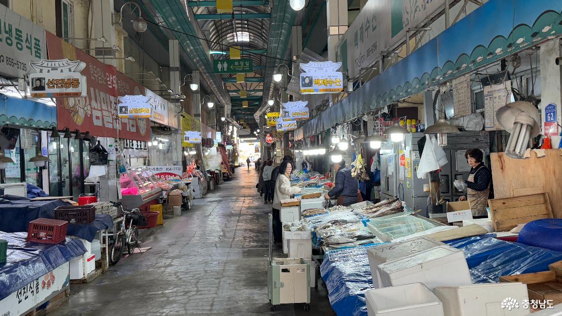 공주 산성시장의 정겨운 겨울 풍경