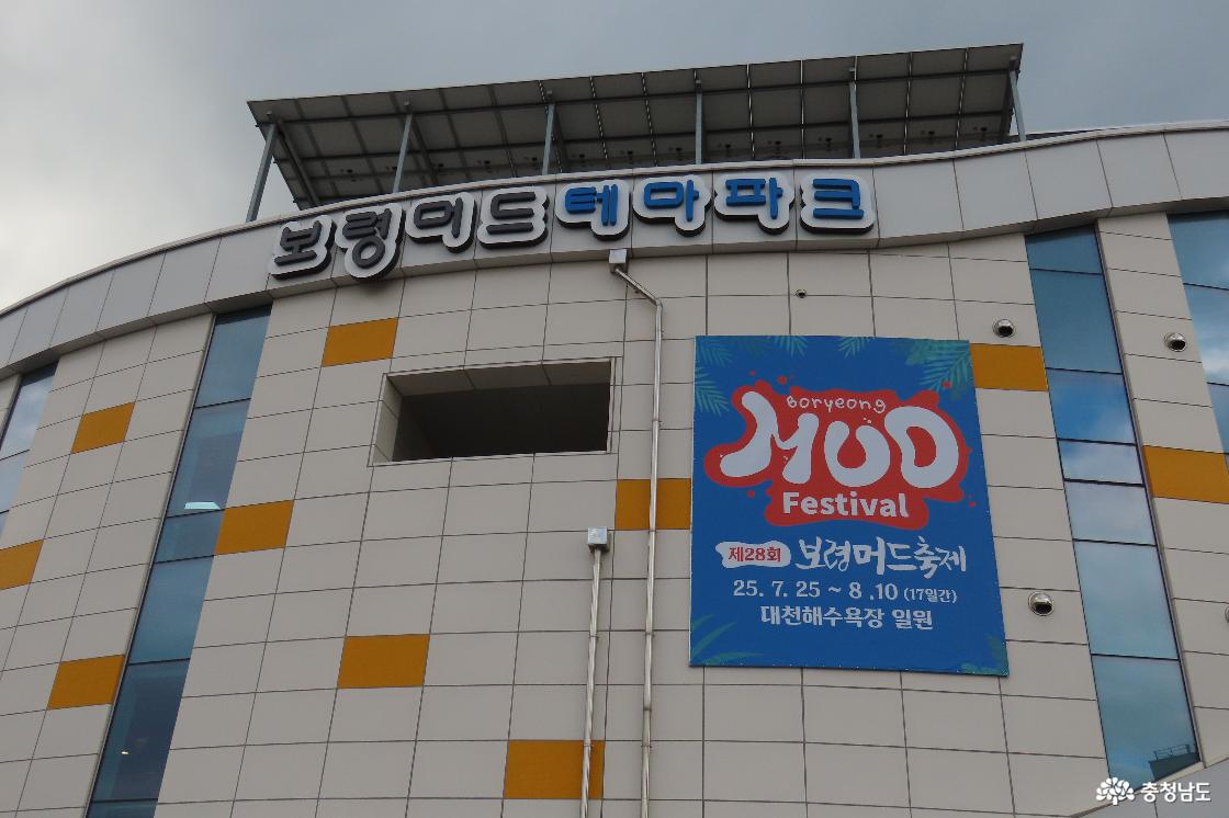 보령머드테마마크 머드관 : 2025년 보령머드축제 안내 홍보물