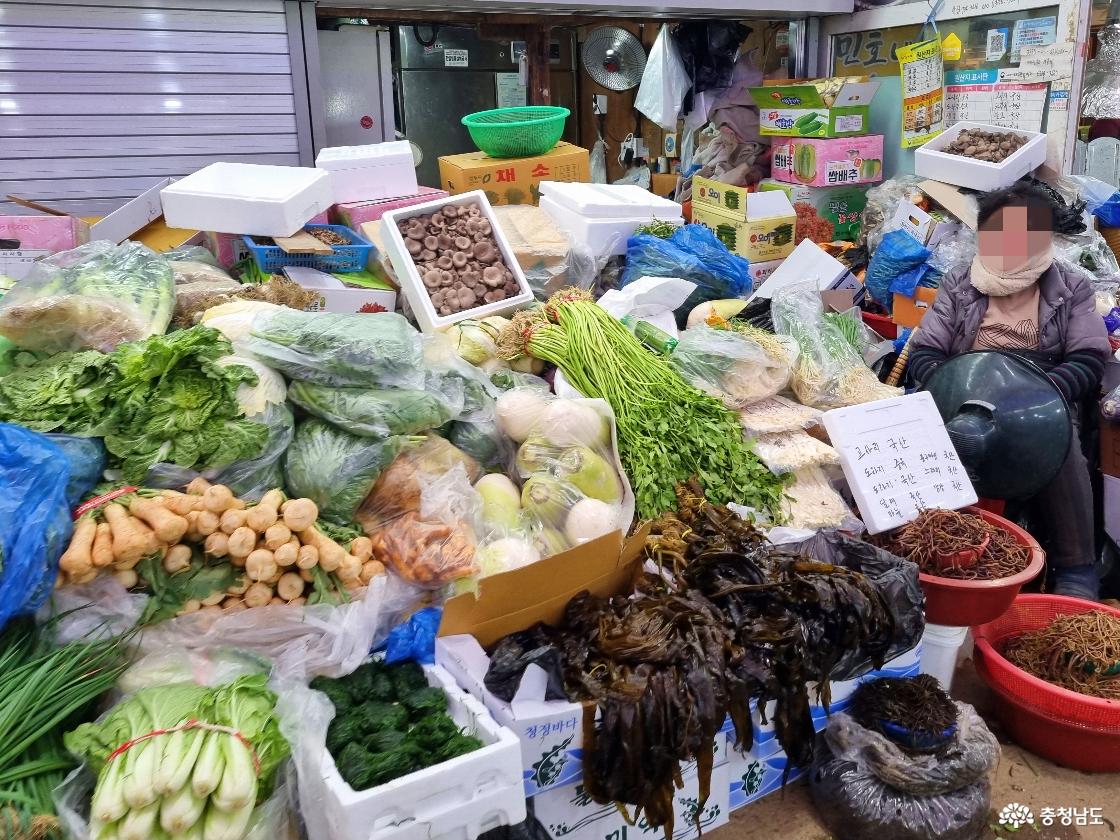 논산 화지중앙시장 - 채소 가게