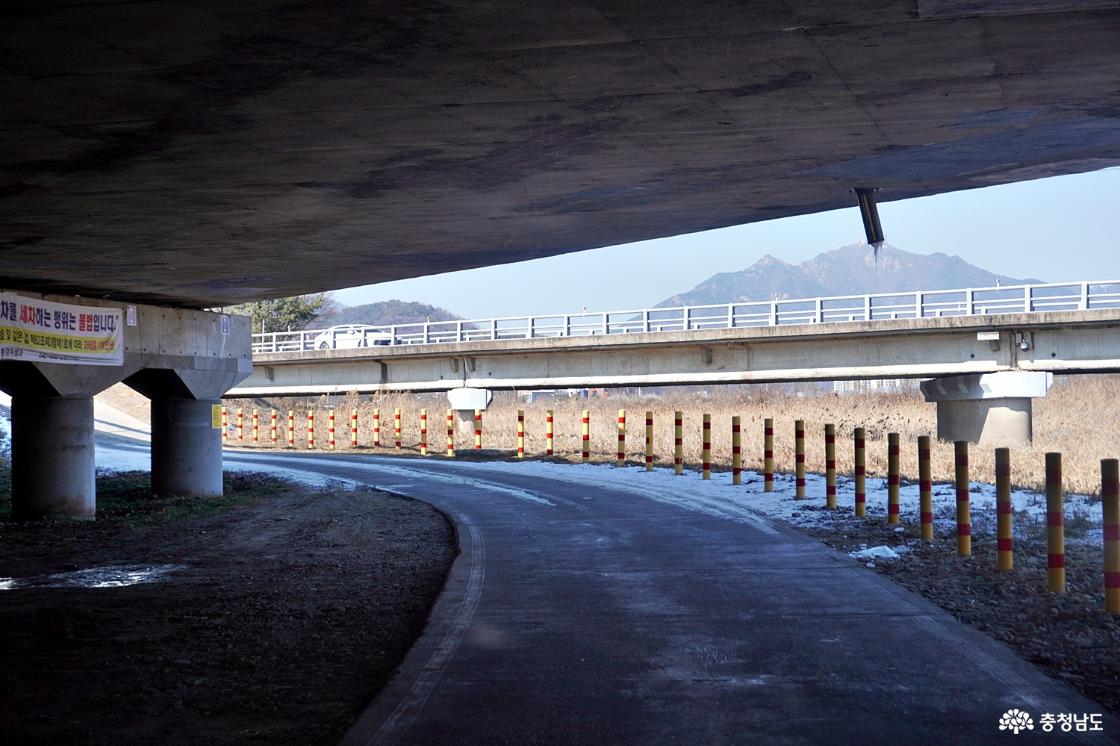 교각을 통과하는 구간