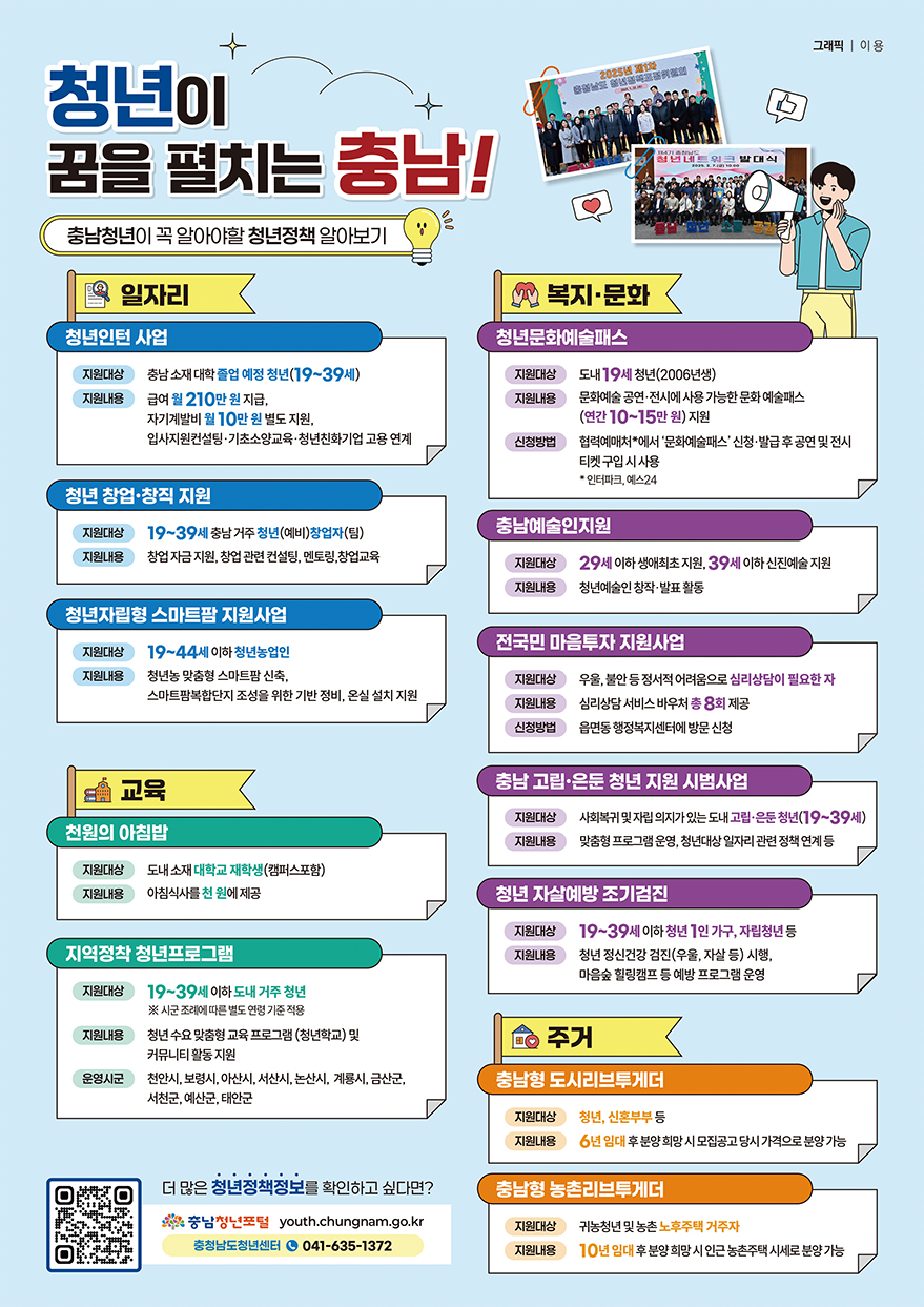 청년이 꿈을 펼치는 충남!