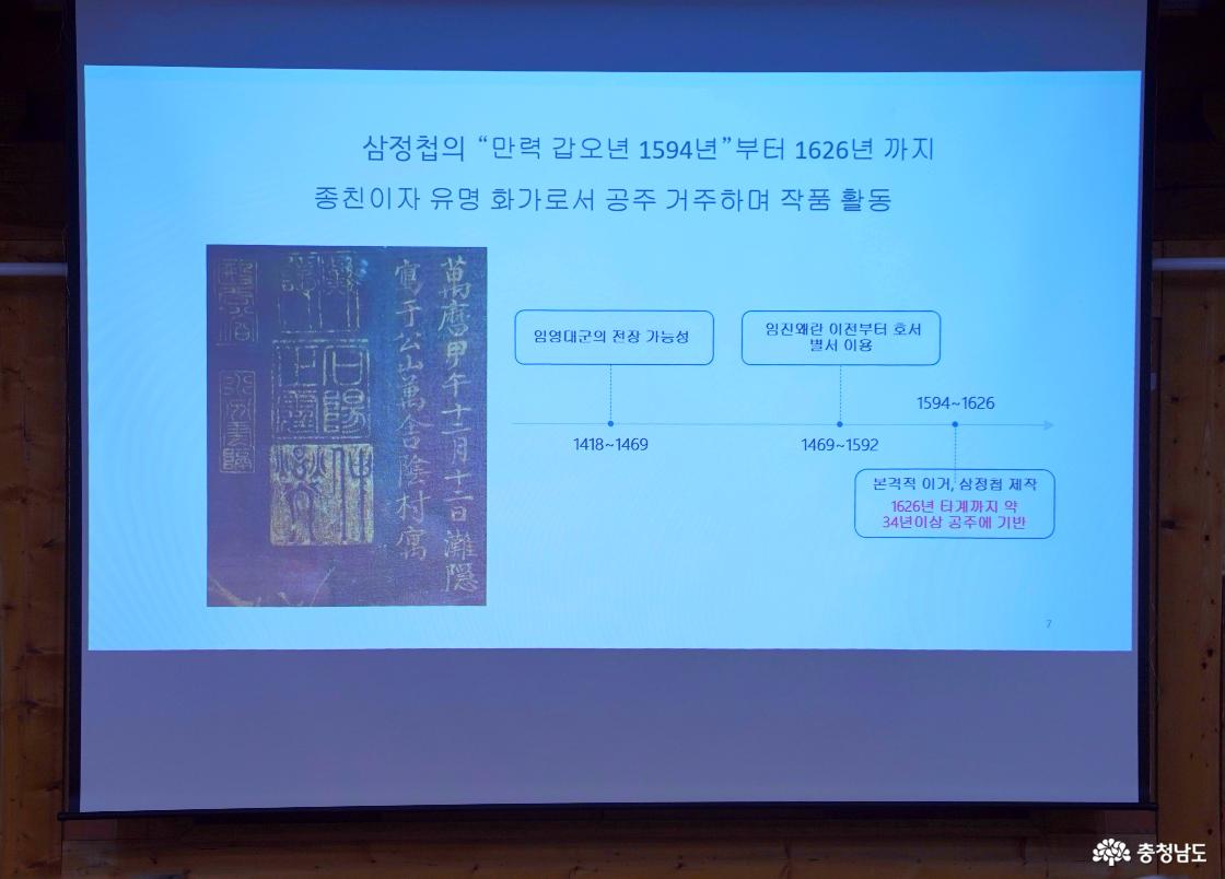 2018년, 시화첩인 삼청첩(三淸帖)은 보물로 지정됐다.