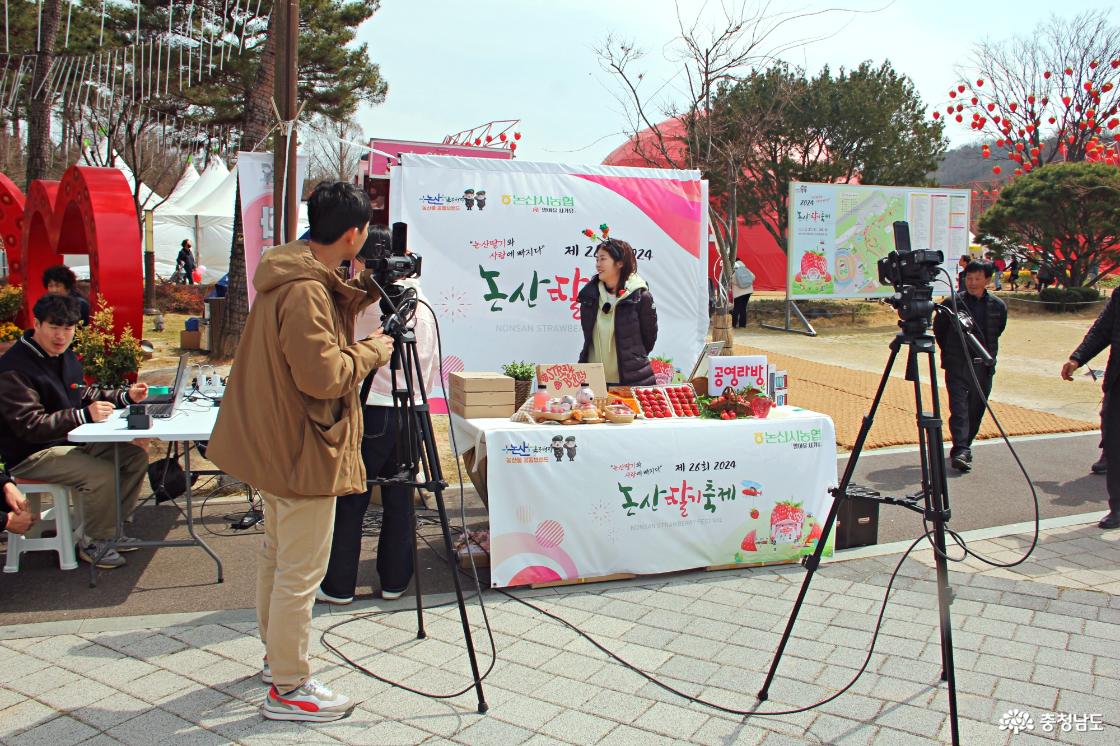 논산딸기 축제 현장 중계 