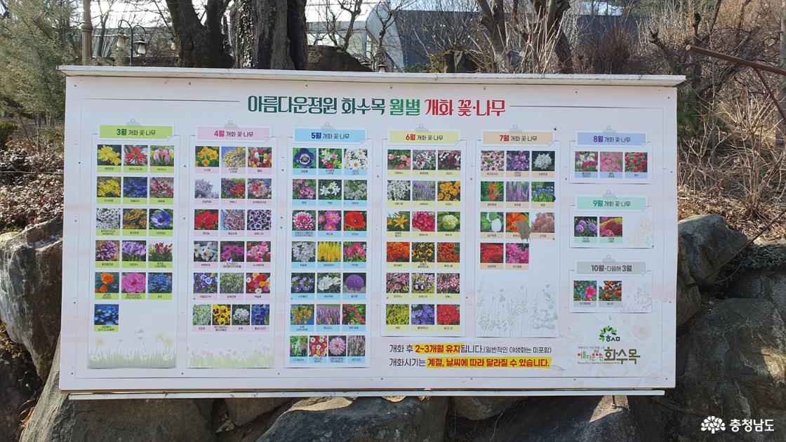 아름다운정원 화수목 월별 개화꽃나무 안내