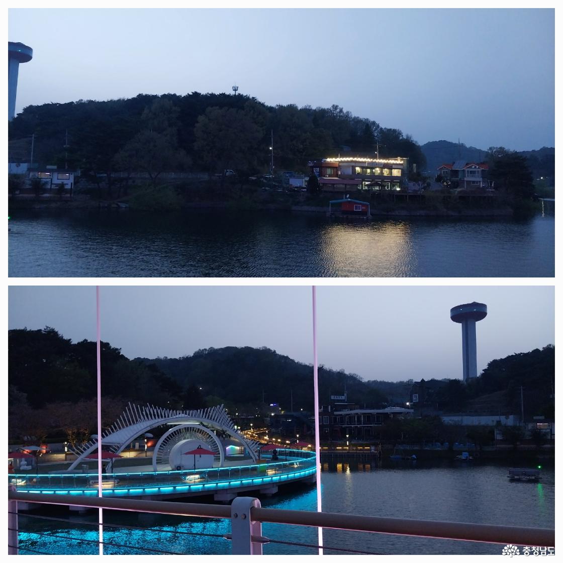 초저녁의 주변 모습