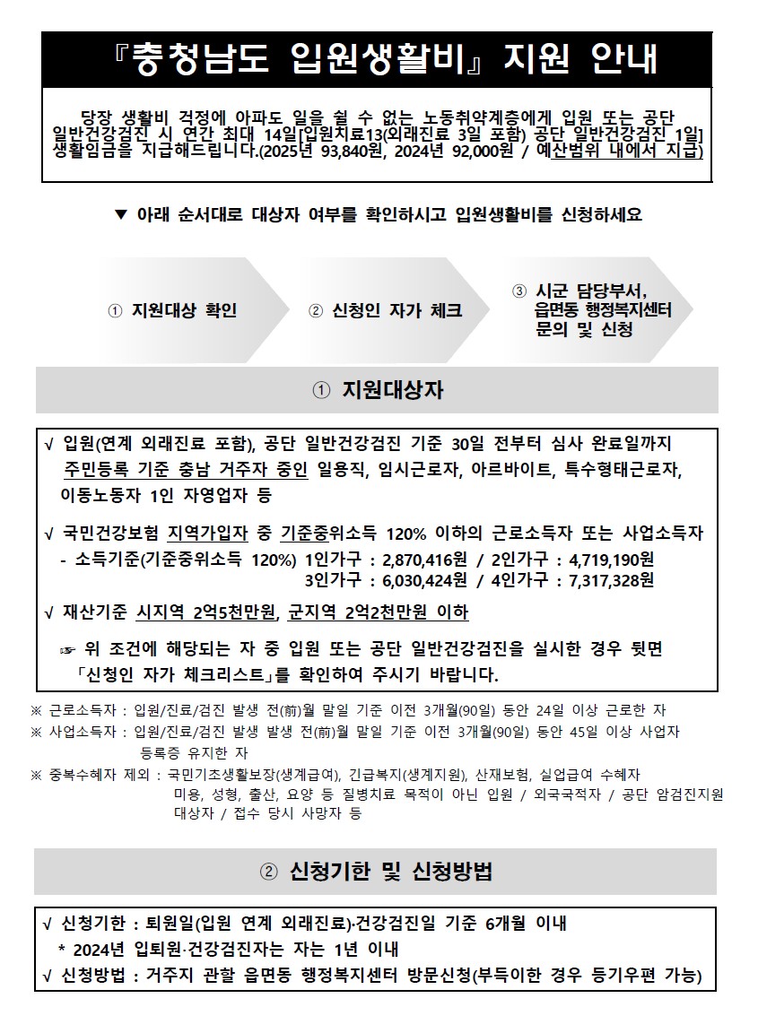 입원생활비지원1