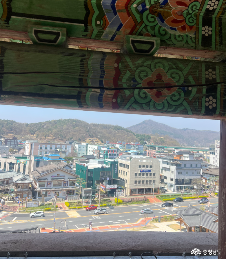 공산성에서 내려다 본 공주시내