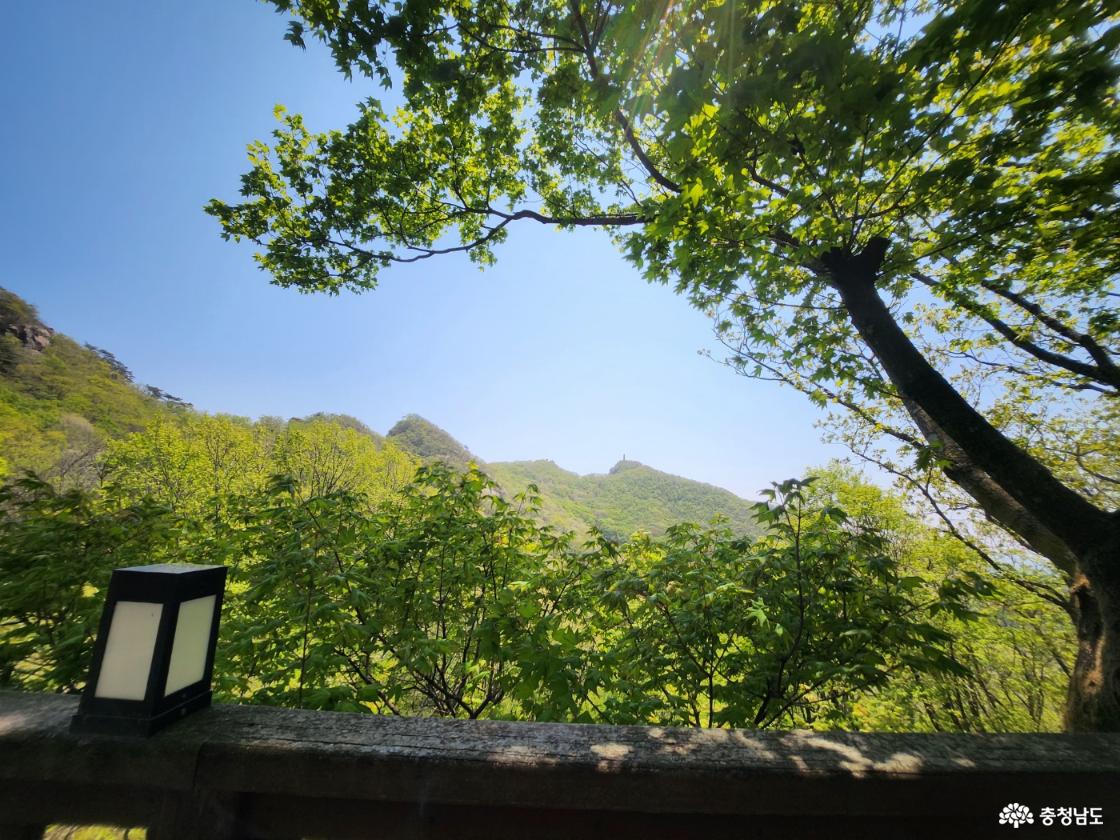 낙조 산장에서 바라 본 마천대