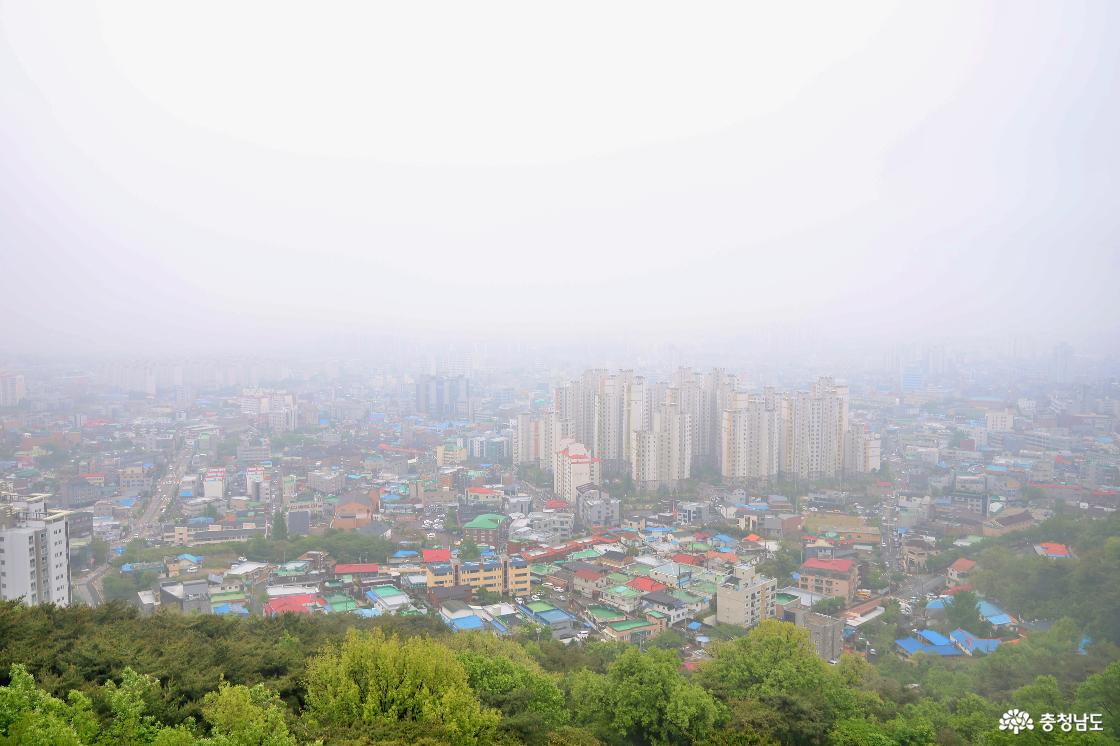 부춘산 전망대에서 바라보는 서산시내