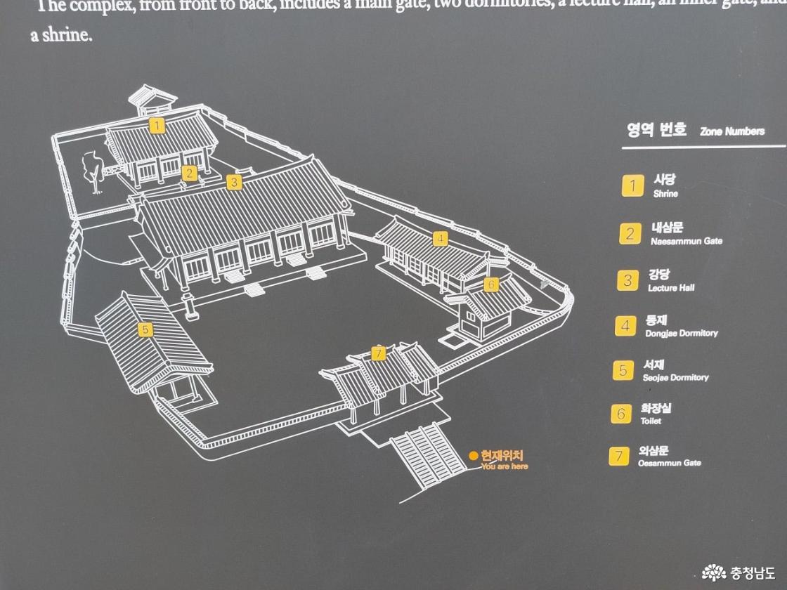 노강서원 배치도