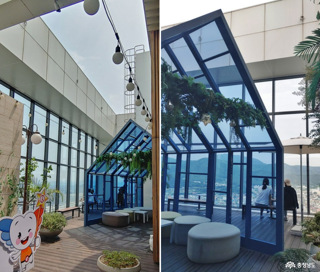 하늘정원 테라스카페 풍경