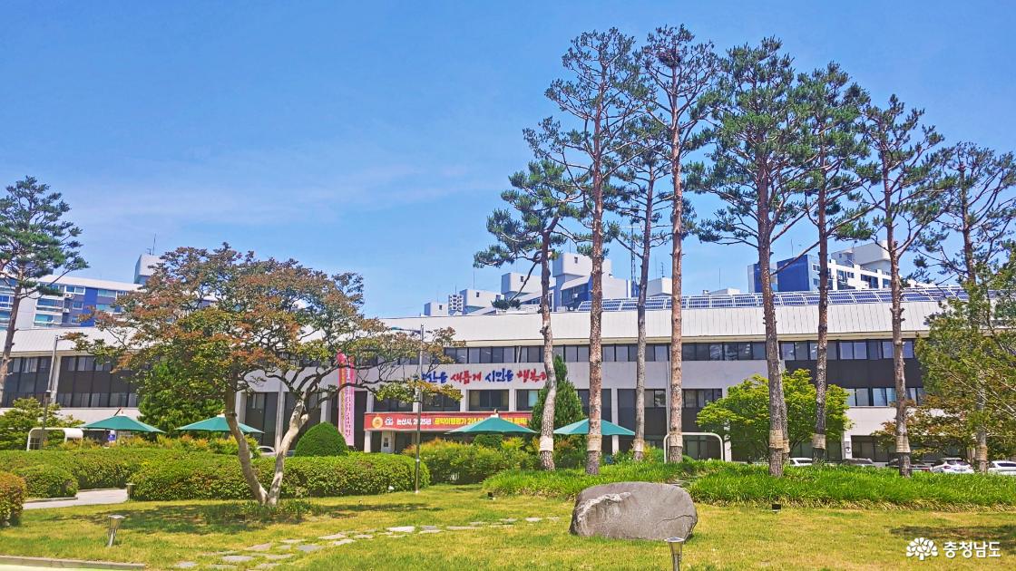 6월 5일 오전에 도착한 논산시청 