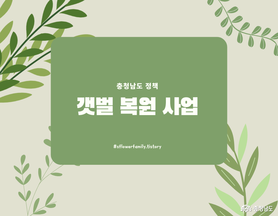 충남 갯벌 복원사업