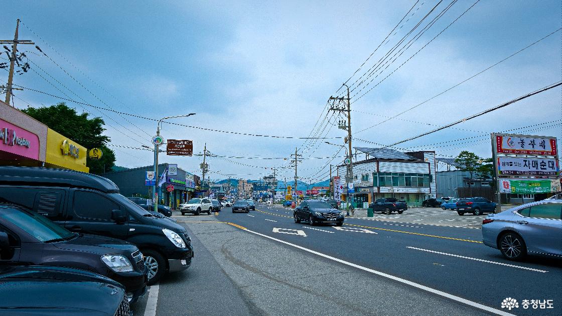 병천 순대 거리 전경