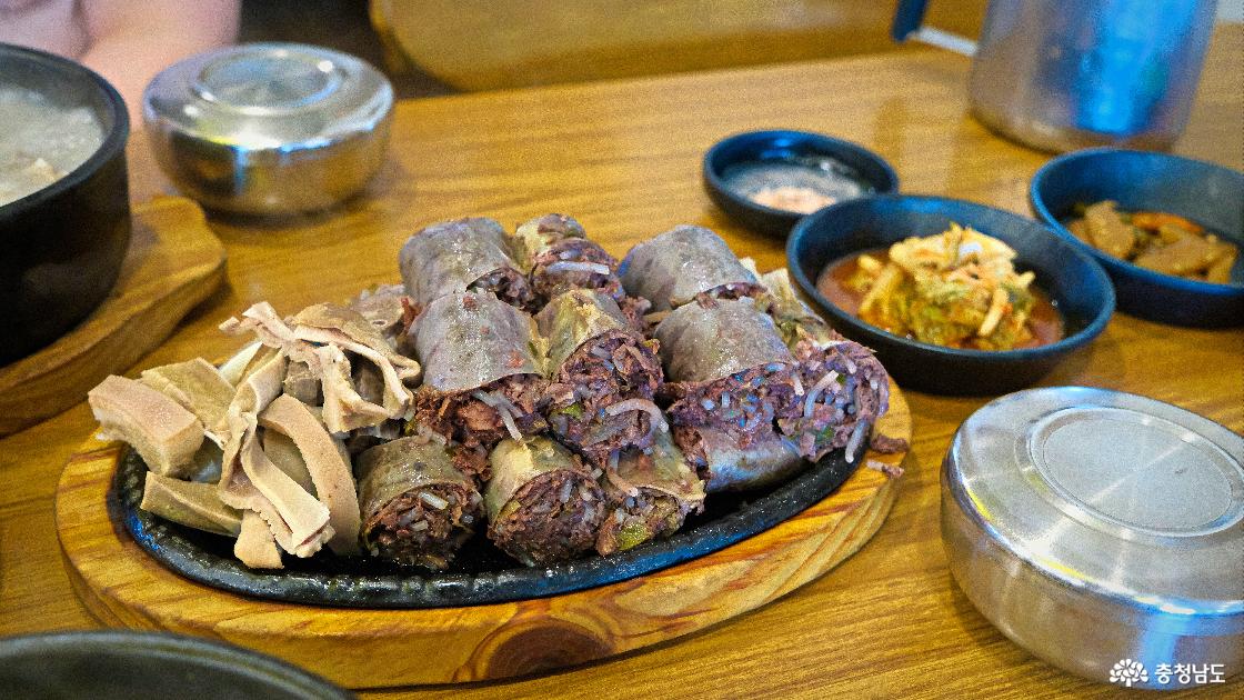 순대 한접시