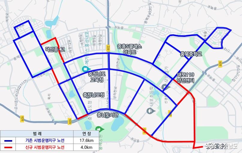 자율주행버스 노선도(도면)
