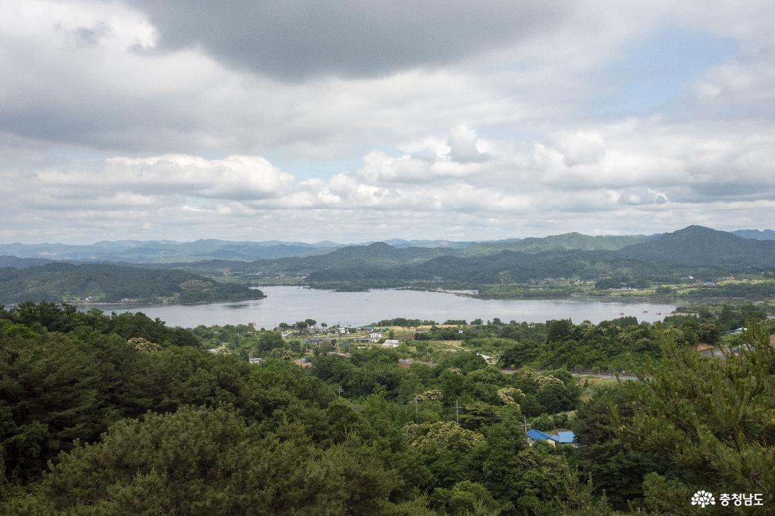 하늘데크에서 바라본 예당호 전경