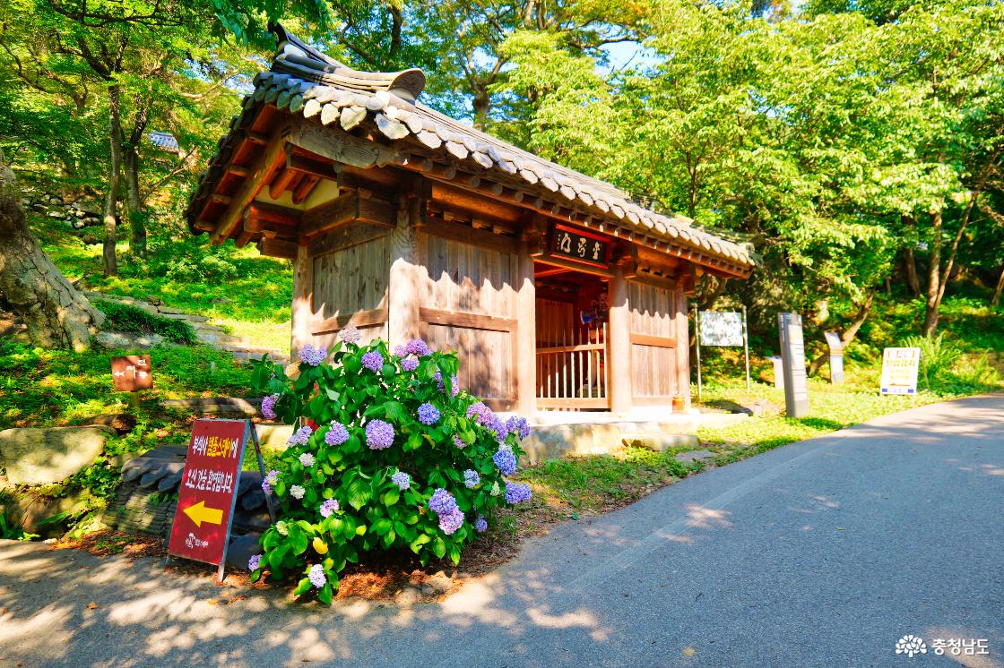 산자락에 자리한 사찰