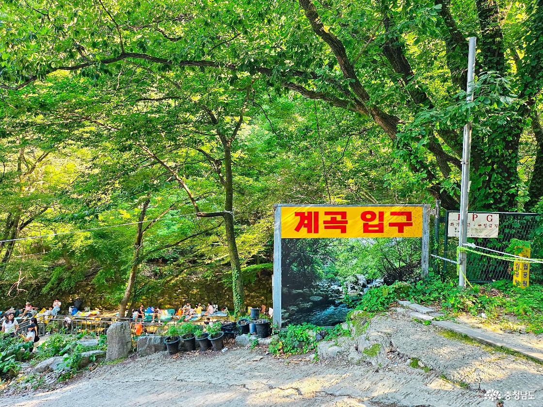 마지막 식당 옆 계곡 내려가는 길
