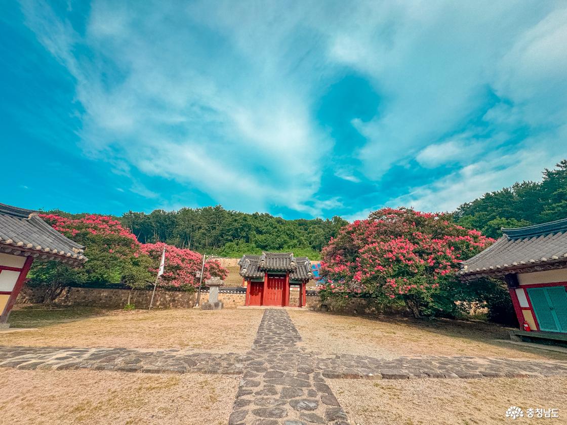 논산 충곡서원 내부 정원 사진