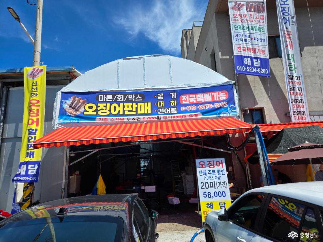 현수막. 마른/회/박스 오징어 판매(꽃게, 대하, 건어물). 전국택배가능 010-2775-1992, 각종 수산물 무조건 5,000원 무인판매대 운영