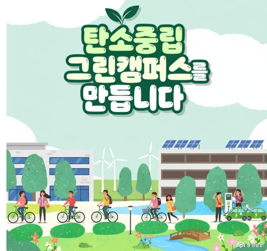 탄소중립 그린캠퍼스를 만듭니다. 포스터