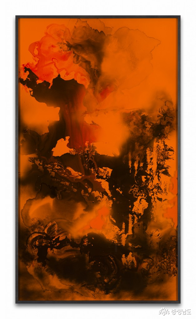 베티나 숄츠 Bettina Scholz Untitled, sondtrack painting after Blade Runner, 132 x 232 cm, 2018