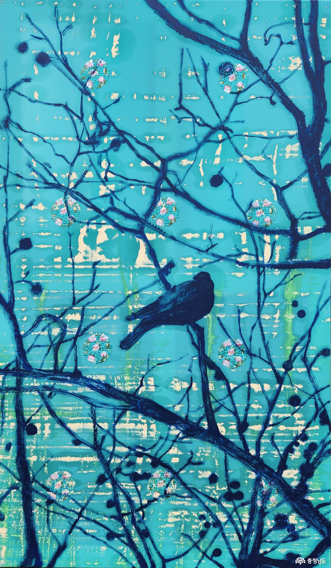 이우근 <blue bird> 160cm x 130cm | 캔버스에 유화