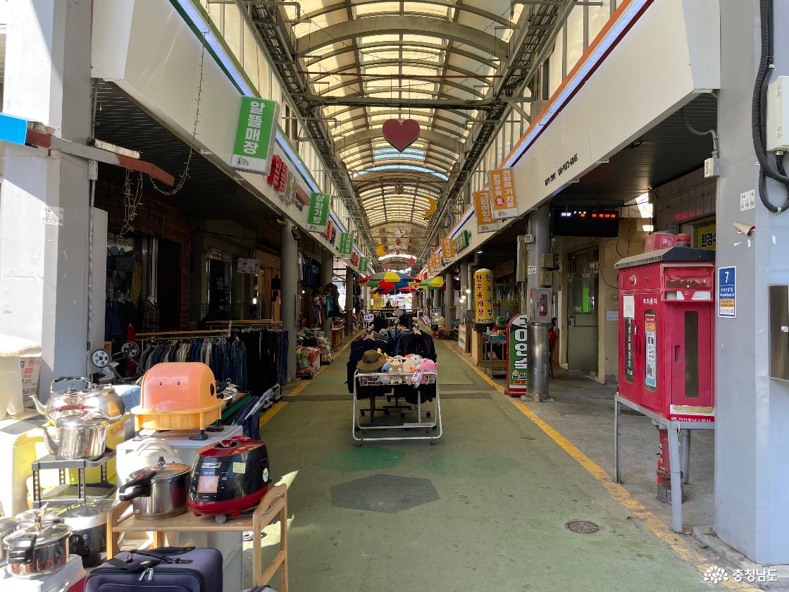 천안역전시장의 일부를 담은 사진