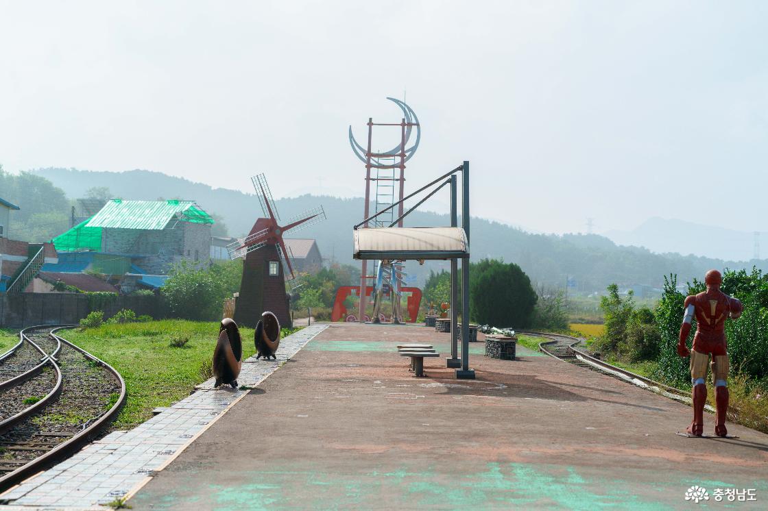 아산 레일바이크 전경