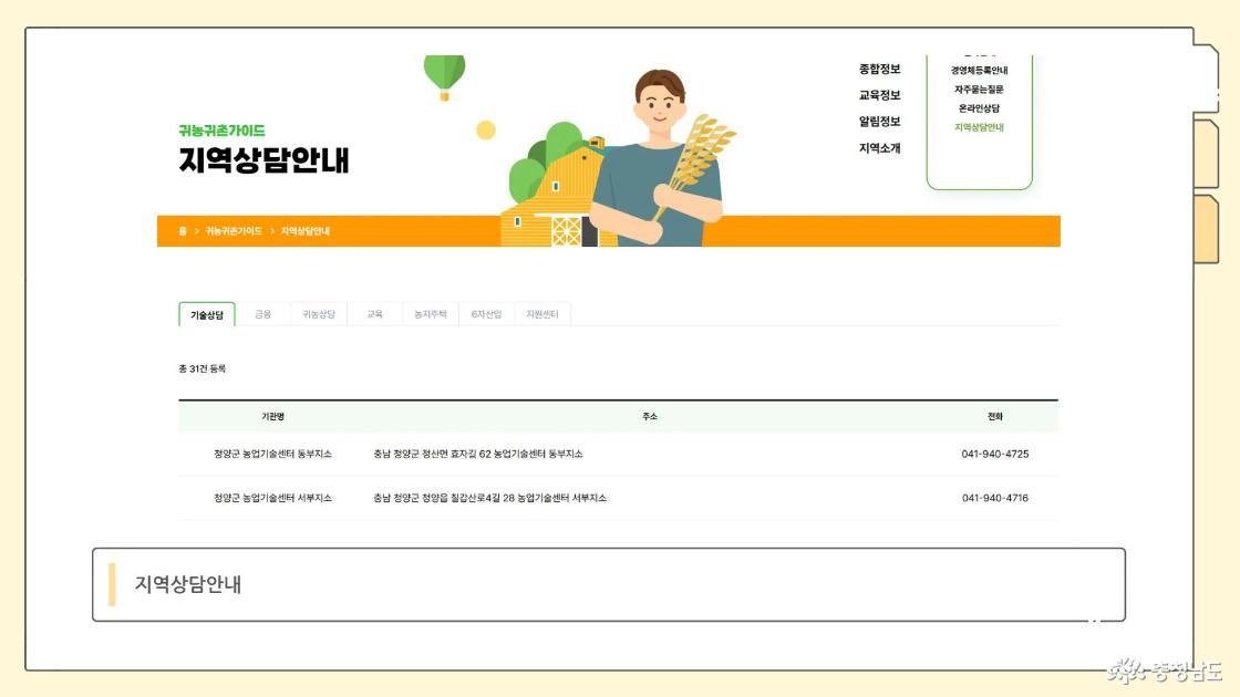 지역상담안내