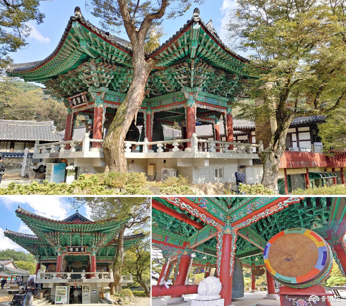 마곡사 범종각/ 범종각 사물(범종, 법고, 목어, 운판)