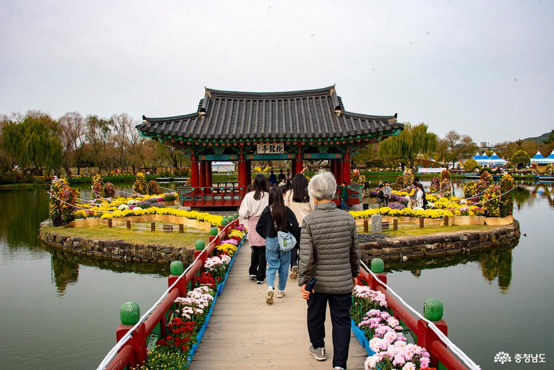 포룡지 주면의 국화 장식