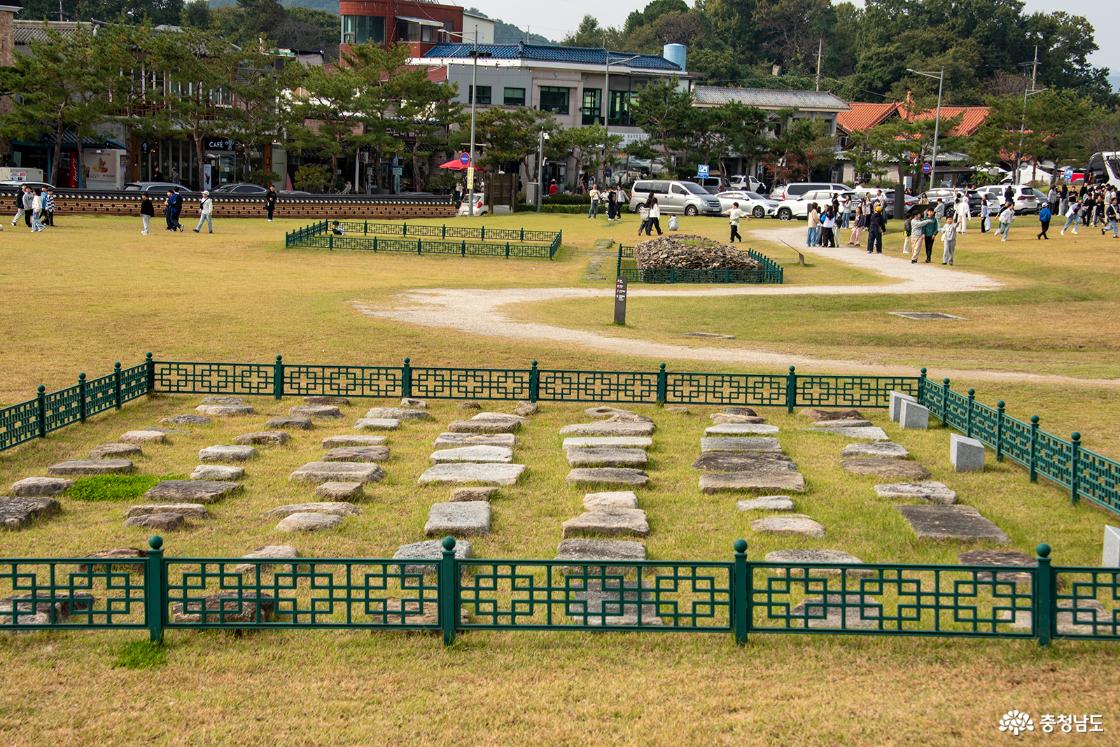 관북리유적 - 초석의 모습