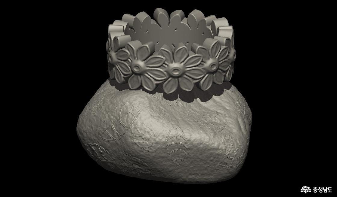 김윤 작가의 작품 '꽃반지와 돌