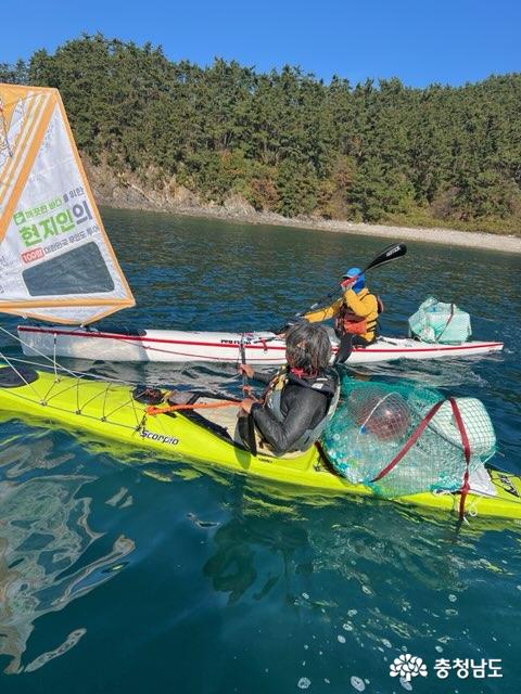 카약타고 해양플라스틱 수거