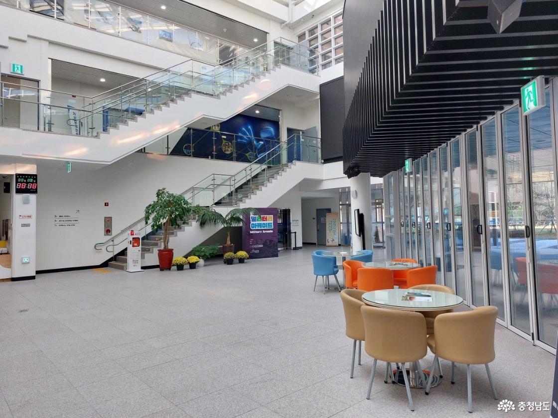 병영체험관 실내 모습